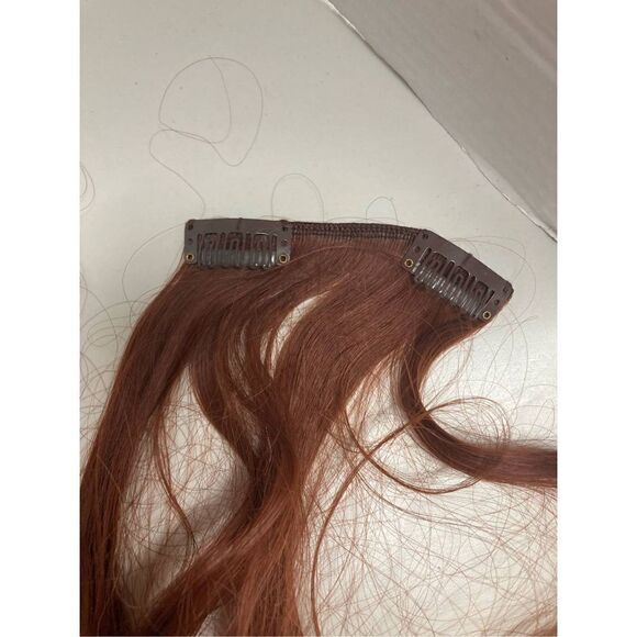 Four 19” Red Hair Extensions Hairpiece Synthetic‎ - Picture 3 of 5